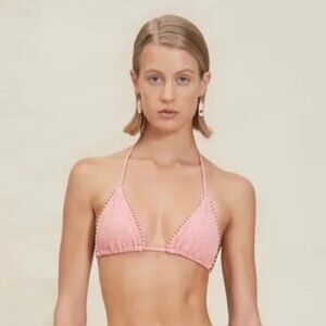 NWT DEVO WINDSOR PINK TWEED BIKINI TOP